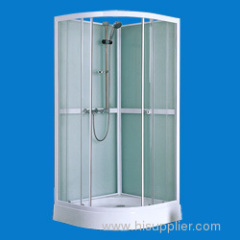 shower room with 5mm clear front glass