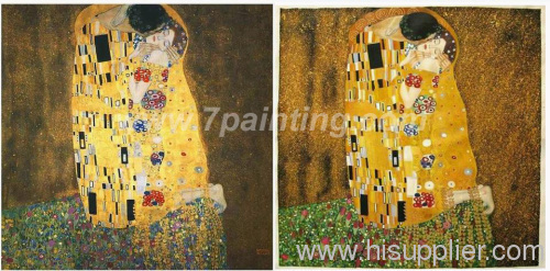 High quality Klimt oil painting reproduction,The kiss