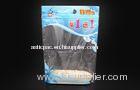 Transparent Stand Up Shop Handle Plastic Bags With Zipper