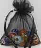 Black Mini Jewelry Solid Color Mesh Gift Bags , Pretty Style