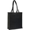 Personalized Plain Black Canvas Grocery Bag Recycled Sailcloth Bags