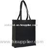 Personalized Plain Black Canvas Grocery Bag Recycled Sailcloth Bags
