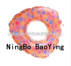 PVC inflatable swim ring for child safety