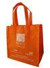 Orange Promotional Non Woven Shopping Bags Personalized For Retail