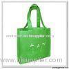 Green Cute Laminated Nonwoven Shopping Bags For Vegetable Logo Printing