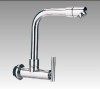 Horizontal 180mmx G1/2x dia.22mm Brass Chrome Plated Single Handle Kitchen Faucet