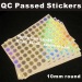 self adhesive qc passed sticker