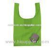 Green Nylon Stylish Reusable Shopping Bags Customized Logo , Portable