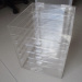 6-drawer fliptop clear acrylic makeup display box