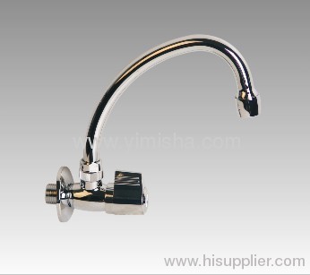 Horizontal Brass Ceramic Sheet Kitchen Faucet