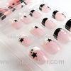 ABS material Star printing French Manicure Fake Nails For adult fingers