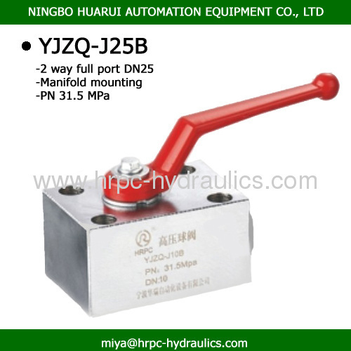 hydraulic components ball valve