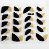 The flocking French Nail Art Decals , Popular design nail sticker , nail deco