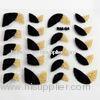 The flocking French Nail Art Decals , Popular design nail sticker , nail deco
