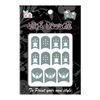 Easy DIY The bats Nail Art Stencils apply the nail polish