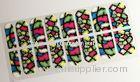 Neon color Finger Nail Stickers , Full Cover non toxic nail strips