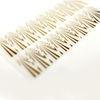 Gold stripe adult Finger Nail Stickers material is Metal paper
