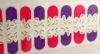 OEM flower pattern Kids Finger Nail Stickers Environment Friendly Ink and Glue