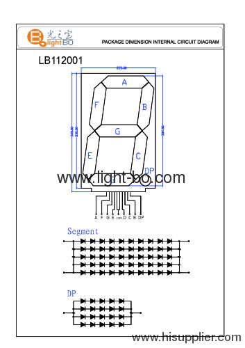 12 inches Large size seven segment led numeric displays for indoor or semi-outdoor use