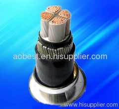 steel wire armored XLPE power cable