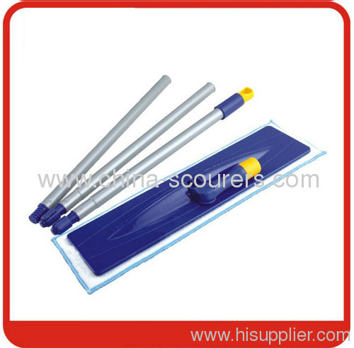 40*9cm Microfiber pad Flat Mop Frame with velcro style