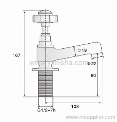 Brass 167mmx108mmx80mm x G1/2xdia.22mm Chrome Plated China Faucet for Basin with Cross Handle