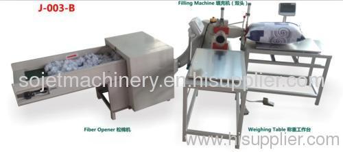 fiber opening and filling machine