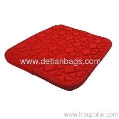 coolest stylish new red foam ipad case with zipper for ipad2 ipad3 ipad mini