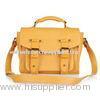 Yellow Pu Leather Handbag