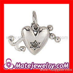 Designer jewelry accessories sterling silver Heart anchor Charms to make jewelry