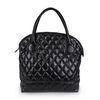 Quilted Chain Pu Leather Handbag Black & Large For Traveling