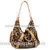 Euro Fashion PU Single Strap Handbags For Women , Leopard Print