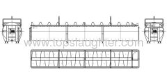 Abattoir equipment spiral chiller