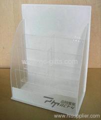 The multi-level acrylic display rack for brochure