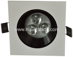 Led Downlights square lamp 1Wx3 Led Ceiling light