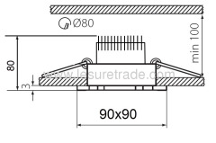 Led Downlights 1Wx3 Arbitrary rotation Angle of 360° Led Ceiling light