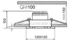 Led Downlights 1Wx7 Arbitrary rotation Angle of 360° Led ceiling light