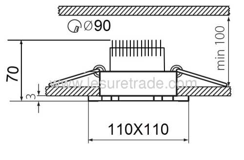 LED CEILING LIGHTS lamp 7*1W oxeye