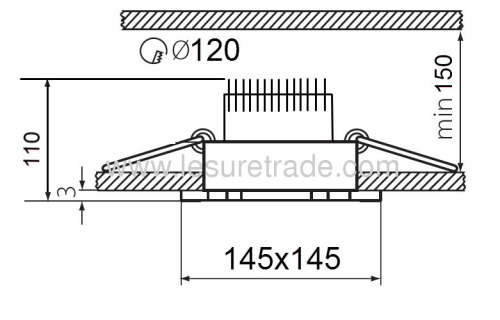 LED CEILING LIGHTS lamp 9*1W Arbitrary rotation Angle of 360°