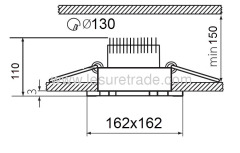 Led Downlights 1W×15 Lamp Arbitrary rotation Angle of 360° Led Ceiling light