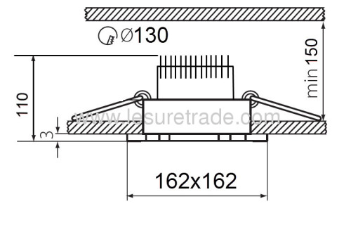 LED CEILING LIGHTS lamp 15*1W Arbitrary rotation Angle of 360°