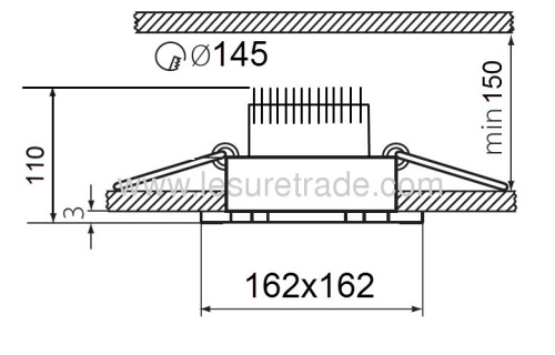 LED CEILING LIGHTS lamp 18*1W Arbitrary rotation Angle of 360°