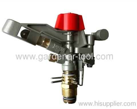 Brass impact sprinkler for agriculture