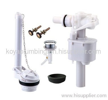 Toilet parts-- Side fill valve & Flapper single flush valve/ flushing system/ two pieces toilet