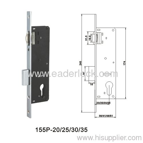 lock body with bead for the windows