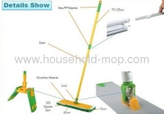 Star Mop Pro Household Microfiber Green Mop Kit with Two Microfiber Pads