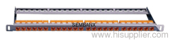 CAT6A UTP 24 ports module type 0.5U Patch Panel