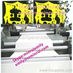 Glossy White Ultra Destructible Vinyl Materials,Destructive Label Materials with Gloss White Surface