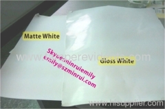 Glossy White Ultra Destructible Vinyl Materials,Destructive Label Materials with Gloss White Surface