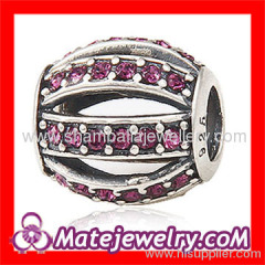 wholesale crystal european beads,sterling silver Leading Lady charm beads